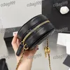 Retro Mini Crossbody Femmes Sac cosmétique Small Sac Round Couber en cuir Gol Balle A réglable Sac à épaule Luxury Sac à main Fanny Pack Card Suise Sacoche 10cm