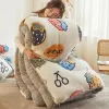 Sets Milk Velvet Quilt Lamb Comforter, Super Warm Quilt, Thicker Single Double Fall/winter Spring Autumn Space Best quality