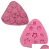 Kuchen Werkzeuge Cartoon Blume Blatt Sile Fondant Seife 3D Form Cupcake Jelly Candy Schokolade Dekoration Backwerkzeug Mods Drop Delivery Hom Dhw76