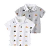 T-shirts mignon dessin animé garçons Polo t-shirt mélange de coton enfant en bas âge bébé hauts t-shirts enfants vêtements enfants Jersey chemise 230411