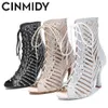 Latin Top Cinmidy Femme 306 Boots de pole de pole de bal sexy Soft Sole Sole Party Femme Femme High Heels 230411 41010 13818 83788