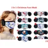 Rápido 2 em 1 máscara facial de Natal para criança Adt Er Plush Ear Protetor Grosso Inverno Boca Boca-Muffle Earflap Drop Delivery Dhwux