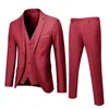 Men's Suits Blazers Men's Classic Suit 3-piece Set Professional Suit Wedding Dress Man Clothing Jacket Pant Vest Suit for Men Tuxedo Szie S-6XL 231110