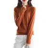 Kvinnors tröjor Erdos 100 Pure Cashmere Sweater Women s Spring Autumn Thin High Neck Base Shirt Innerwear Fine Wool Top Zln231111
