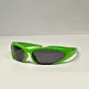 0253 Spike Shield Wrap Solglasögon för kvinnor män gröna grå sprots solglasögon sunnies designers solglasögon sonnenbrille sol nyanser uv400 glasögon wth låda