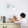 Wall Lamp Mini Pastoral Ceramic European Style Modern Simple Bedroom Bedside Lamps Children's Room Sconce Lights