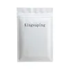 Vide brillant mat noir blanc rose thermoscellable fermeture à glissière emballage sac pochette refermable plat feuille d'aluminium sacs en plastique paquet