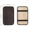 Interior Accessories Universal Four Seasons Auto Armrest Box Pad Fiber Leather Embossed Double-line Non-slip Central PU Cover