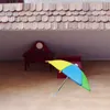 Umbrellas Mini Adjustable Umbrella Micro Landscape Decorative House Accessories Sunny Children Toy Kids Girls For