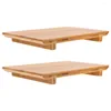 Servis uppsättningar 2st Sashimi Sushi Bamboo Trays Japanese Style Table Boards