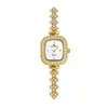 Armbanduhren BS Damenuhr Goldene Armbanduhren 2023 INS Eleganter Luxus Kleines Zifferblatt Quarz Gold Für Frauen