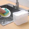 Bottiglie di stoccaggio Dispenser per pompa di sapone per piatti da cucina Pennello per pressa a mano Detersivo liquido Strumento per la pulizia dell'organizzatore