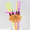 Wegwerpbekers rietjes 20 stks paraplu buigbare colorf drink sts voor luau feesten bars restaurants drop levering home tuin kit dh5lg