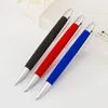 Stylo à bille à pression Simple de couleur unie, outils d'écriture mats, papeterie scolaire pour étudiants, fournitures de bureau, Souvenirs de fête d'affaires