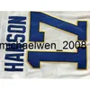 Weng #17 Steve Hanson Charlestown Trikot, Herren Hanson Brother Slap Shot 100 % genähte Stickerei Movie Hockey Jerseys Blau Weiß