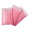 50pcs sacs Bubble Mailers enveloppes rembourrées film de perles cadeau présent sac d'enveloppe de courrier pour livre magazine doublé Mailer auto-scellant rose Cdgji