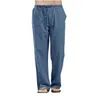 Men's Pants Pantalon en coton et lin pour homme, grande taille, décontracté, pour la maison, Tube Long, couleur unie, nouvelle collection 2023, S-5XL W0411