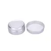 Boîtes de rangement Bocaux en aluminium de 1/2 oz Bouchon à vis Rond Boîte de rangement Conteneur Cosmétique Boîtes en métal Conteneur vide 15 ml blanc noir or