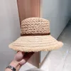 Projektant Cap Spring and Summer New Lafite Straw Hat Hat Ding Hat Down The Shading Sunshreen Ladies Hats Cap Fashion