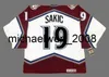 Kob Weng Joe Sakic Peter Forsberg Claude Lemiux Milan Hejduk Scott Parker Patrick Roy Chris Drury Hockey Jerseys