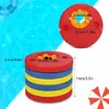 Uppblåsbara flottörrör 6st Pack Eva Foam Swim Discs Arm Band som flyter ärmar Pool Float Board Baby Swimming -övningar Cirklar Ringar 230411