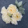 Decorative Flowers Artificial Plants Wedding Arch Flower Climbing Rattan Double Peony Home Garden Decorate