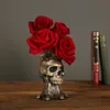 Decoratieve objecten Figurines Home Meubels Resin Skull Room Decor Halloween Pastorale bloempot Skull Kerstdecoraties Decoratie Crafts Garden 230410