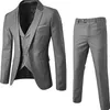 Hommes costumes Blazers arrivée 3 pièces coupe ajustée pointe revers un bouton mariage smoking bal homme Blazer veste pantalon gilet 231110