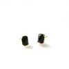 Boucles d'oreilles japonaises légères de luxe, argent S925, Agate noire naturelle, Antique, rétro, Simple, élégante, délicate