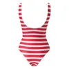 Bikini w dziedzinie strojów kąpielowych 2023 Kobiety Ruched High Cut Swimsuit Monokini Bikini Streetwear BodyCon Catsuit Y2K Swimsui