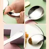 Dinnerware Sets Portable Tableware Spoon Dessert Short Handle Spork 304 Stainless Steel Fork Set