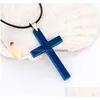 Mens Cross Pendant Necklaces Alloy Link Chain Necklace Statement Charm Fashions Jewelry Gifts Fashion Accessories Drop Delivery Dhqbz