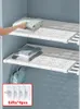 Portaoggetti Scaffali Scaffali di grandi dimensioni Regolabili per armadio Organizzatore Scaffali da cucina Armadio Scaffale a parete Porta elettrodomestico 1pz 230410
