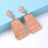 Dangle Earrings Metal Retro Blue High Quality Dripping Oil Drop Party Jewelry For Women Xmas Gift