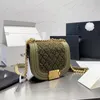 Borsa a tracolla di lusso firmata Borsa Saddle borsa a tracolla di lusso nera Fasion Nuove borse firmate Messengerqwertyui45