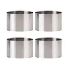 4Pcs Set 6 6 5 8 8 5cm Circular Stainless Steel Mousse Dessert Ring Cake Cookie Biscuit Baking Molds Pastry Tools 210721255z