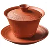 Koppar tefat kinesiska traditioner te tureen gai wan set bone cup porslin skål resa vacker och enkel vattenkokare födelsedag present