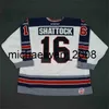 Weng Hommes Femmes Enfants Personnaliser ECHL Kalamazoo 16 Shattock 26 Biggs Cousu Maillots de Hockey Pas Cher Goalit Cut vintage rare