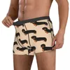 Mutande Boxer Shorts Salsiccia Amanti dei cani Mutandine Intimo maschile morbido per Homme Man Regalo fidanzato