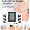Masseur de dos JR309 EMS Tens, unité de massage 16 coussinets, acupuncture électrique russe, relaxation complète du corps, stimulateur de thérapie musculaire 230411