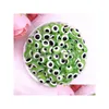 Beads New 50Pcs 10Mm Oval Bead Evil Eye Resin Spacer For Jewelry Making Diy Bracelet 01 Drop Delivery Home Garden Arts Crafts Dh1Og