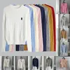 Laurens Damenpullover Winter Damen Polo-Sweatshirts Kapuzenpullover Designer-Cardigan mit Rundhalsausschnitt Twist-Pullover Pony-Stickerei Strickwaren Knopfstrickoberteile