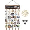 Rahmen Wand PO Display Board Hängen Clips String Bilder Organizer Boho Zimmer Dekor Karten Halter Rahmen mit 30