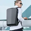 Bange New Business Backpack Men Plastic Hard Shell Bag Computer Bag Computer Procpack Procback Parkpack USB Bag حقيبة ظهر