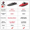 Electric/RC Boats WLtoys WL916 RC Boat 55KM/H Brushless 2.4G Radio Electric High Speed Super Racing Boat Model Water Speedboat Kids Gifts RC Toys 230410