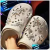 Schoenonderdelen accessoires bloem diamant charmes feest rugzak decoratie schattige geschenken polsbandjes buckle kids meisje fit croc speelgoed diy dro dh5fj