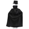 パーティーハットキッズマジシャンロールプレイハロウィーンコスチューム衣装ケープハットマジックワンドグローブネクタイセットコスプレパフォーマンスドレスアップ230411