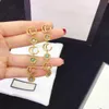 Fashion Golden Flower Letter Pendant Earring Women Brand Designer Earrings Bonatos 925 Silver Needle Gift Jewelry