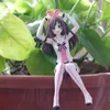 アニメマンガ13cm仮想アイドルフィギュアアイチャネルシッティングアクションPVCプレスヌードル装飾