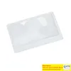 3X Microscope Magnifiers Credit Card Shape Transparent Magnifier Magnification Magnifying Fresnel LENS Made of Plastics